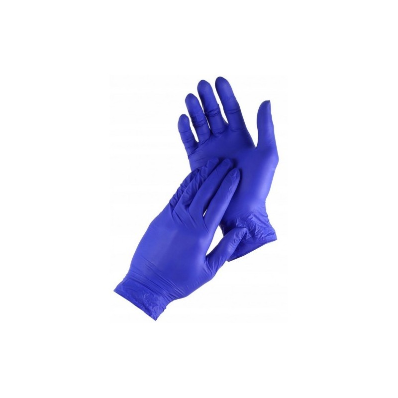 "XL" Certyfikowane, super wytrzymałe rękawice nitrylowe bezpudrowe, 100szt