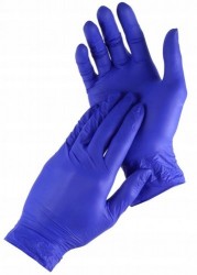 "S" Certyfikowane, super wytrzymałe rękawice nitrylowe bezpudrowe, 100szt